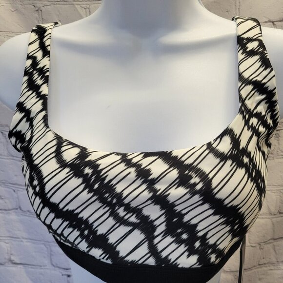 DKNY Women's Printed Square-Neck Bikini Top - Picture 1 of 5